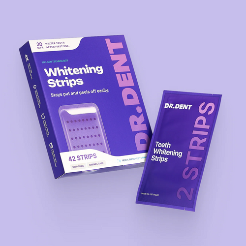 Dr. Dent Purple Teeth Whitening Strips – Fast Results, Zero Sensitivity